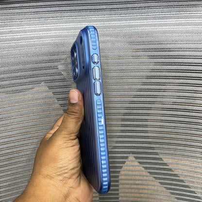 Stripe Matte Finish MagSafe Shockproof iPhone Case
