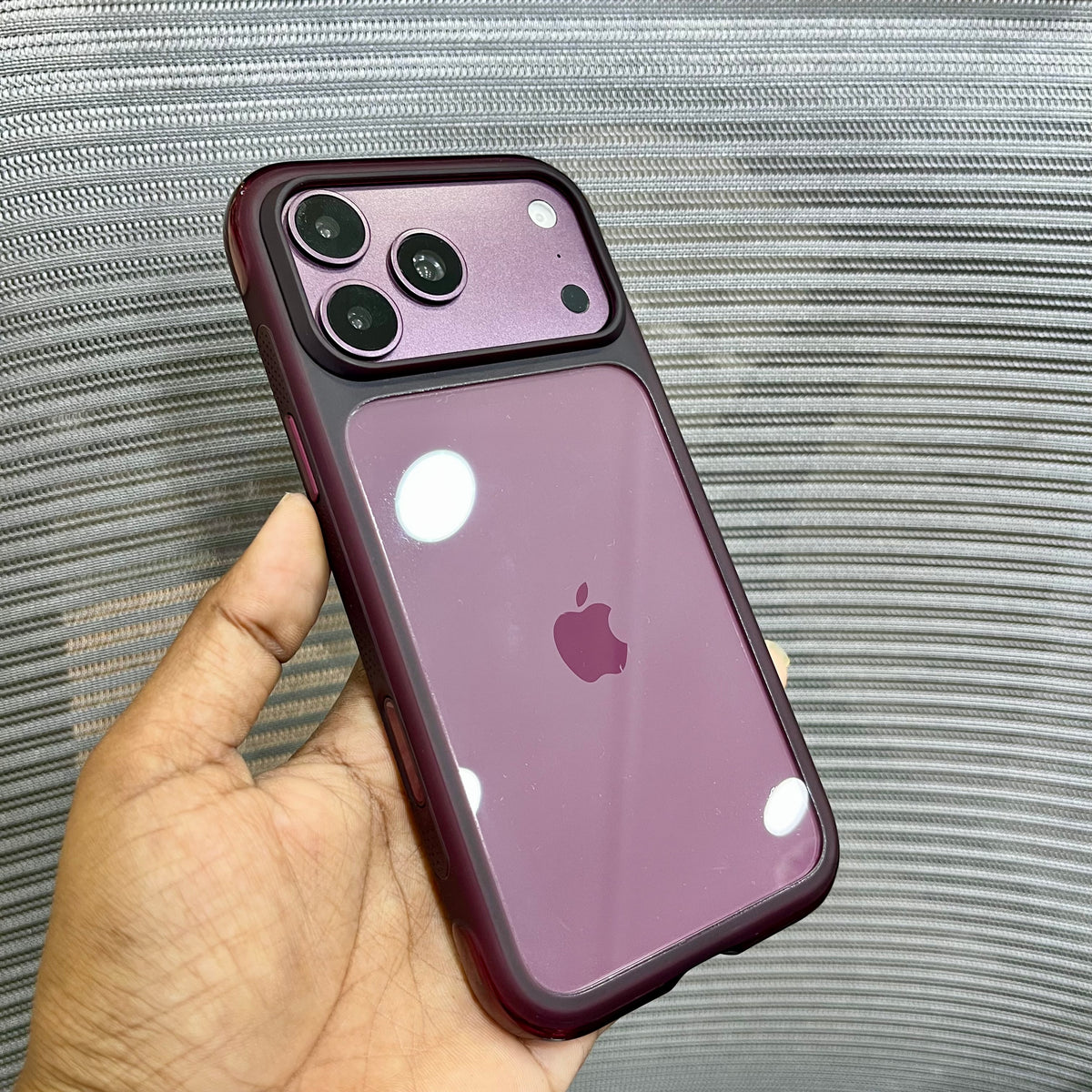 Transparent Silicone Side Border iPhone 17 Pro /18 Pro Case