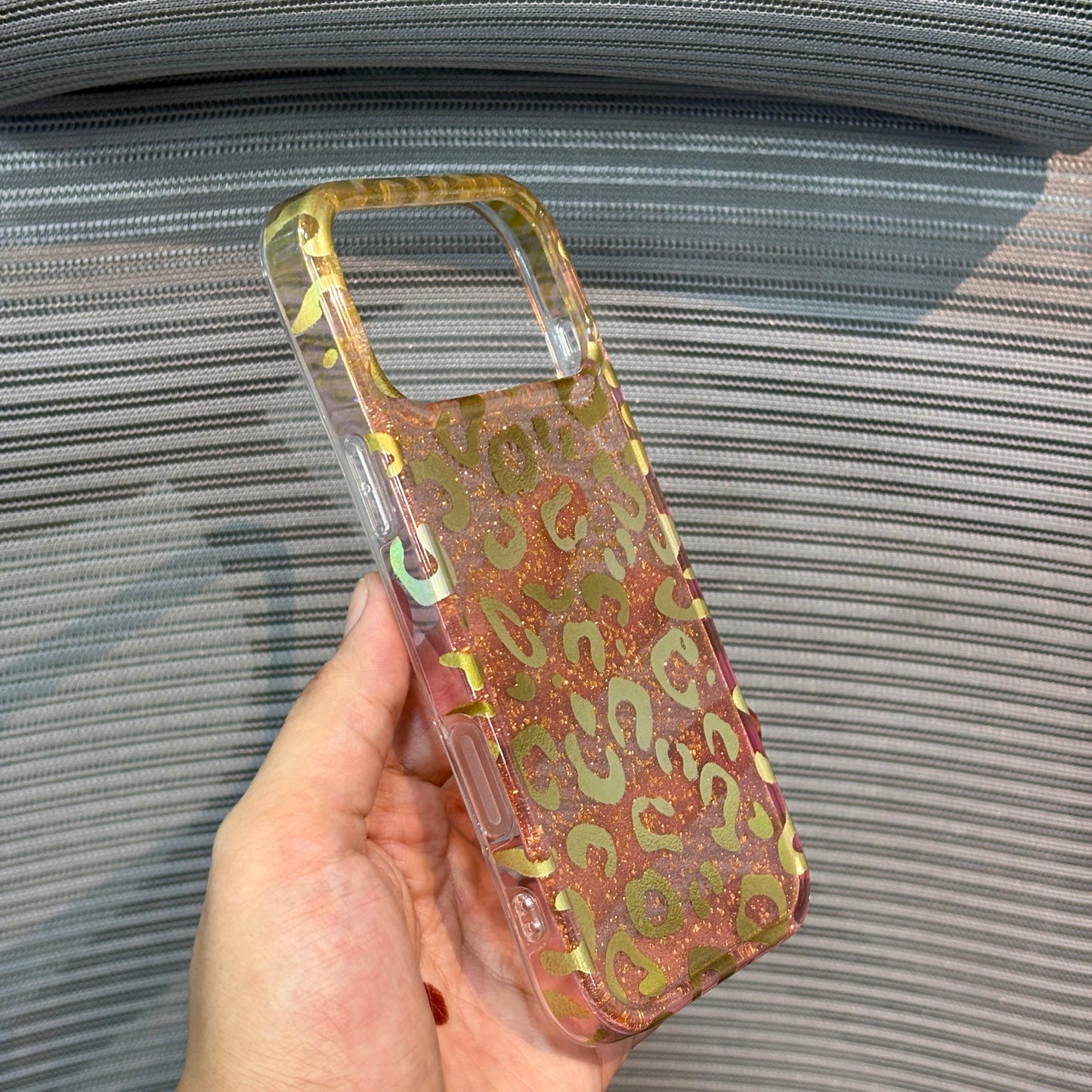 CheetahGlow Glitter iPhone Case