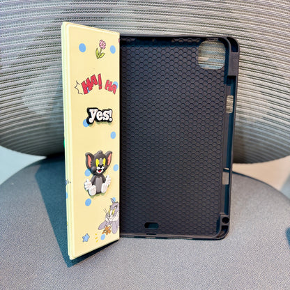 Tom & Jerry - 3D Cartoon Printed iPad Case
