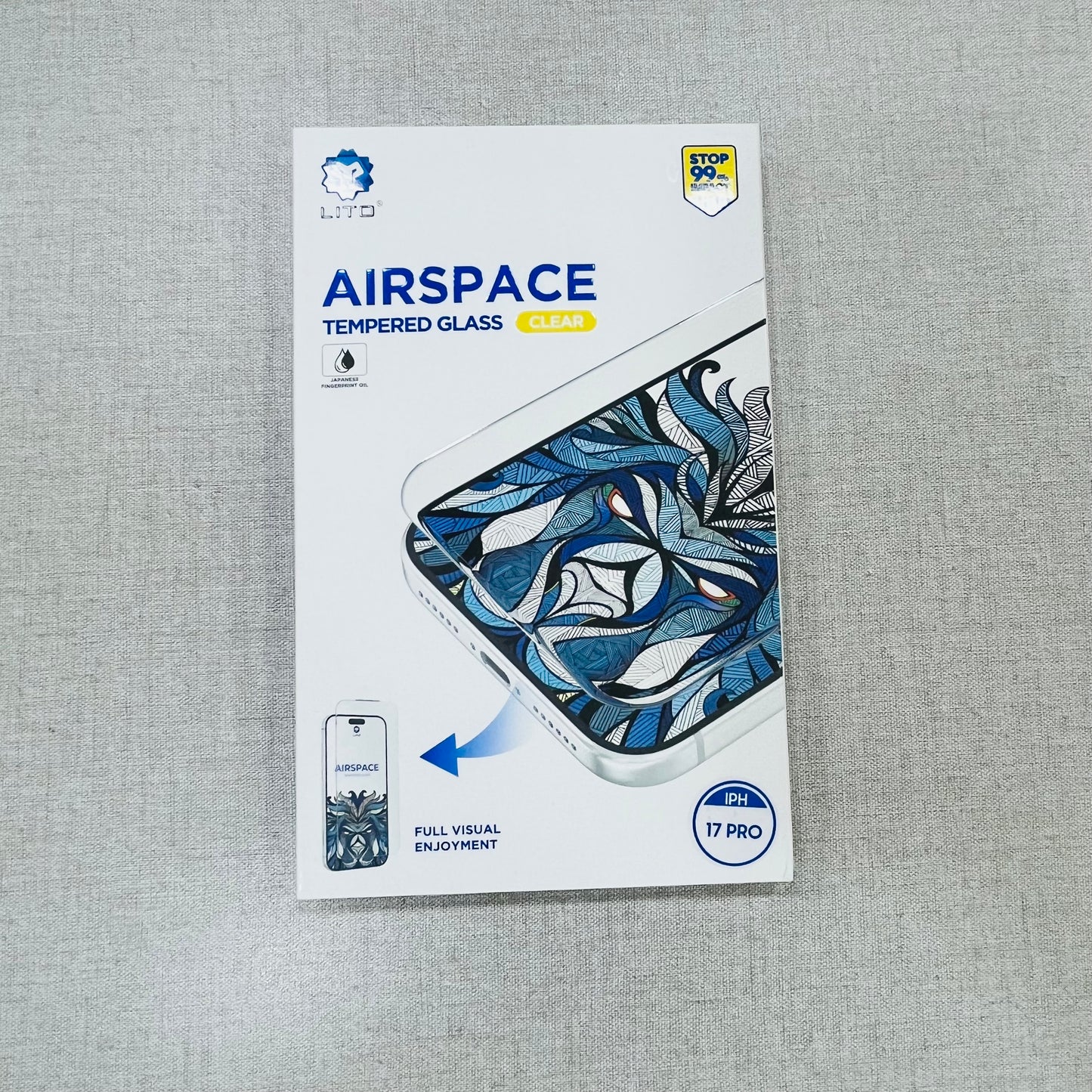 LITO AirSpace Borderless Clear Tempered Glass