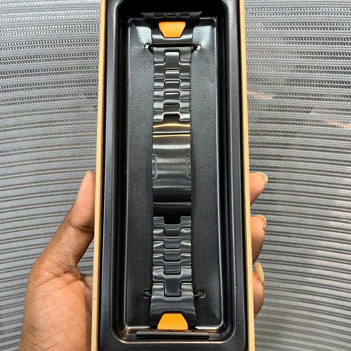 Premium Stainless Steel Press-Lock iWatch Strap