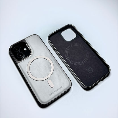 Leather & Metal MagSafe iPhone Case