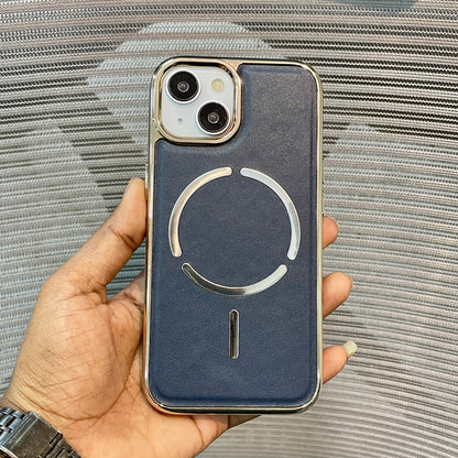 LeatherAura MagSafe Protective iPhone 15 Case