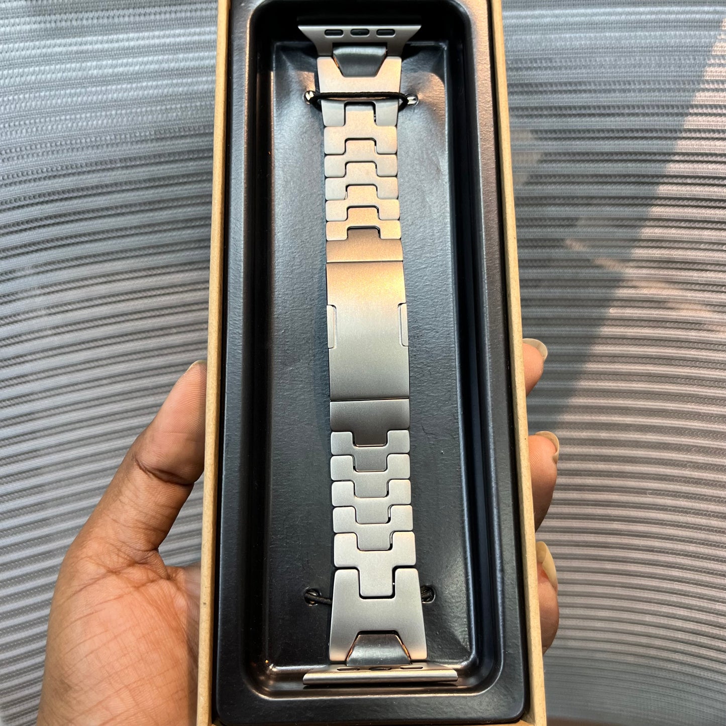 Premium Stainless Steel Press-Lock iWatch Strap