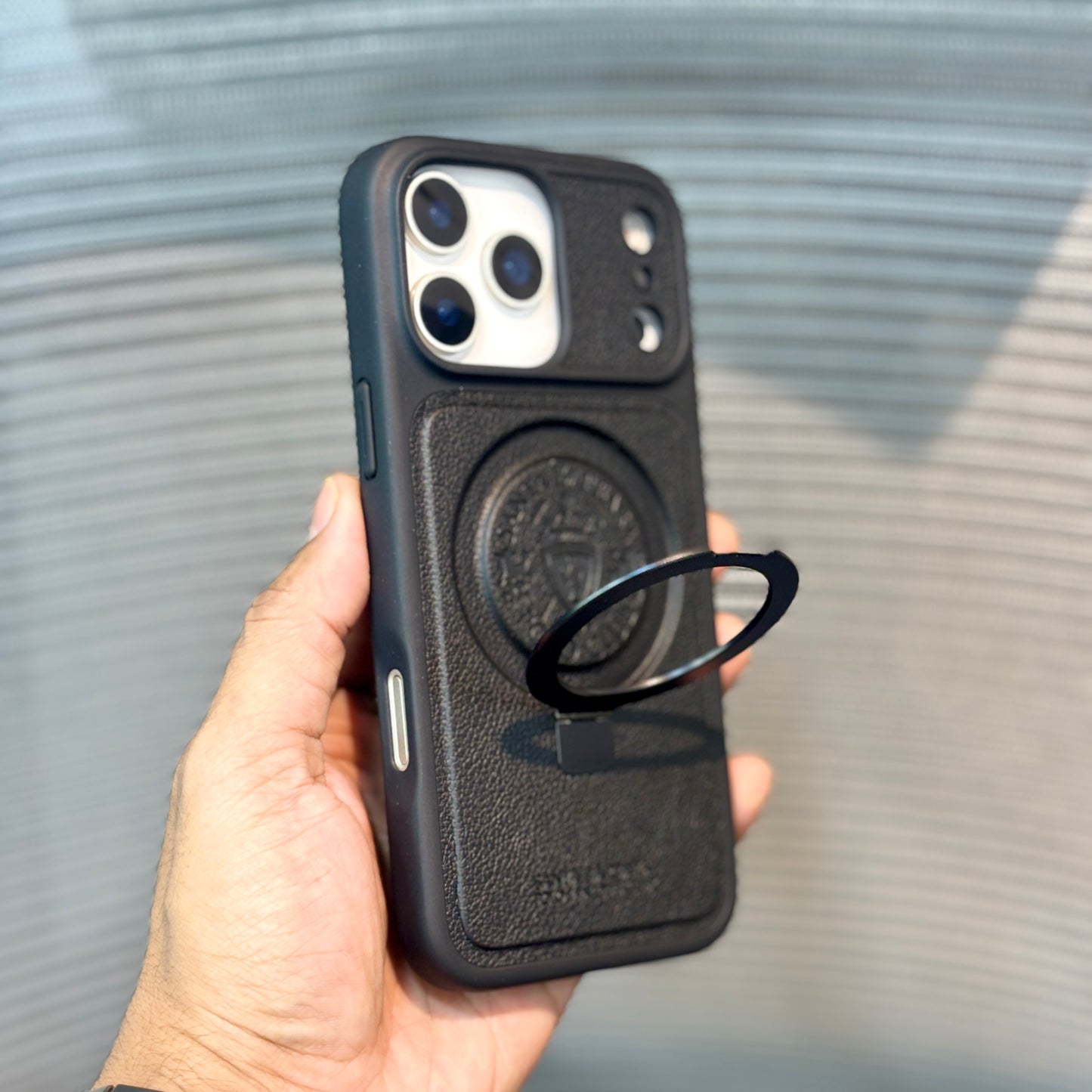 AristoStand MagSafe Leather Polo iPhone 17 Pro Max Case