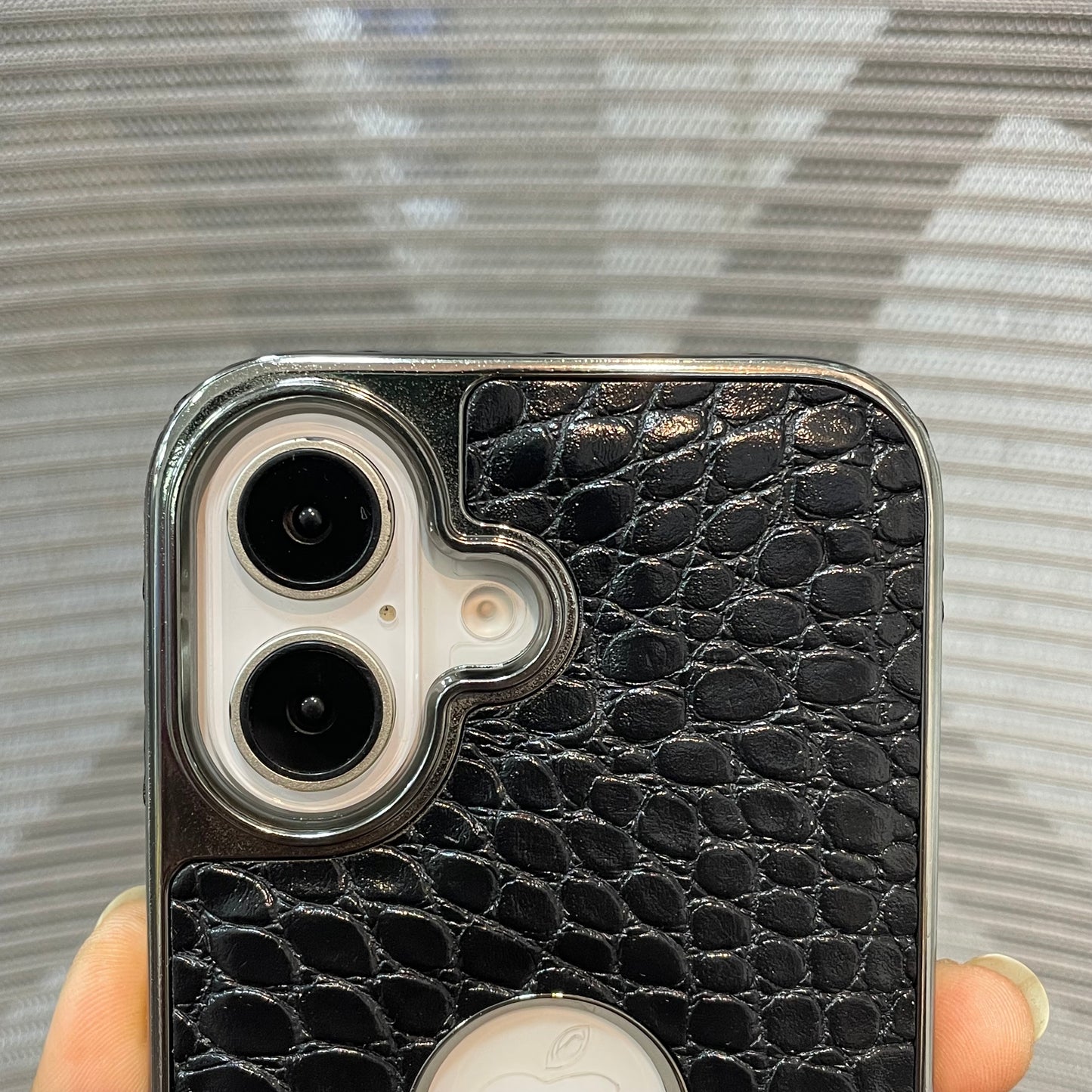 Leather Logo iPhone 17 Case