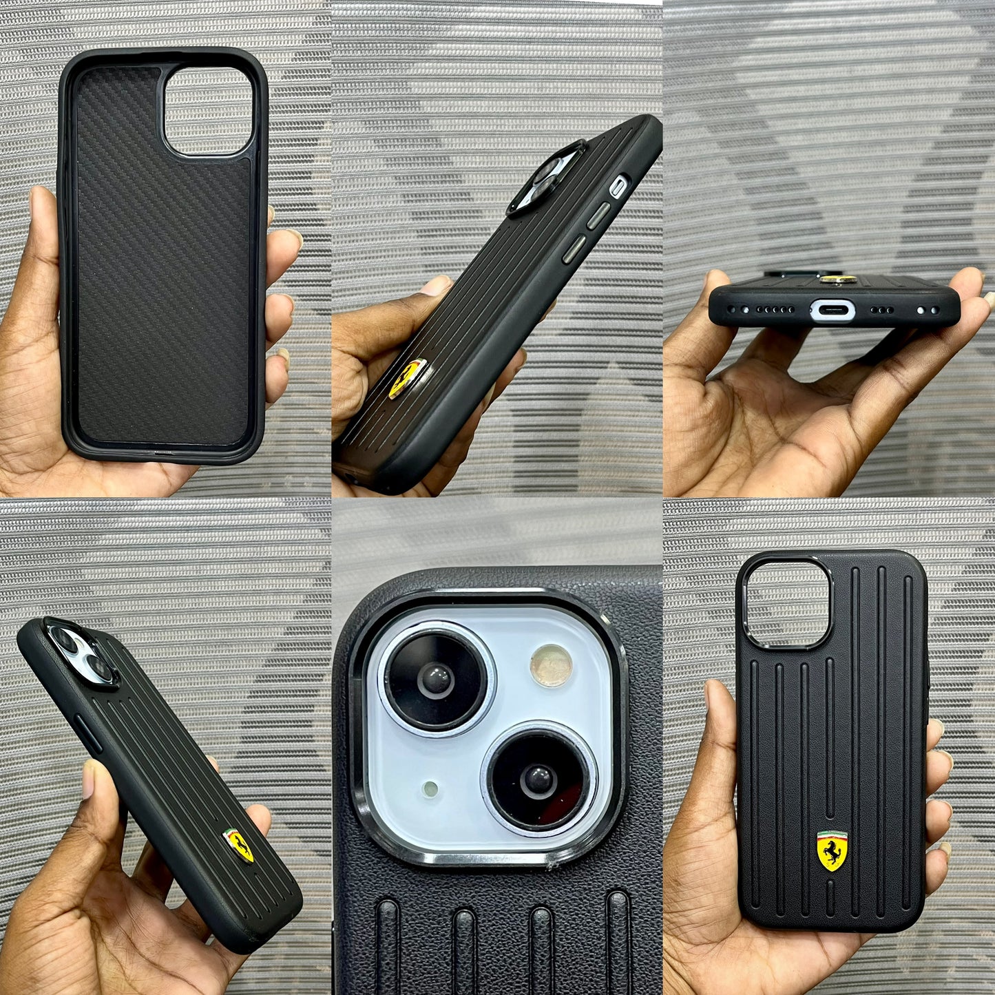 Leather Racing Logo iPhone 15 Case