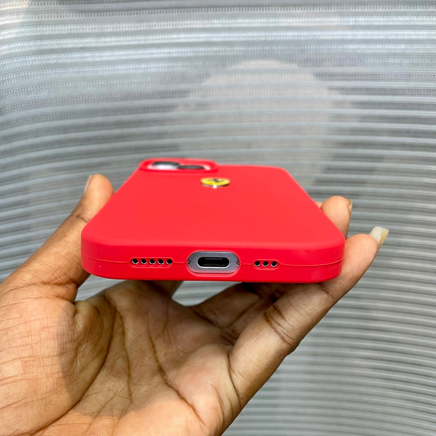 RedPrancing Horse Silicone iPhone 13  Case