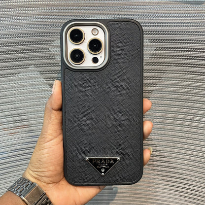 LogoLuxe Leather iPhone Case