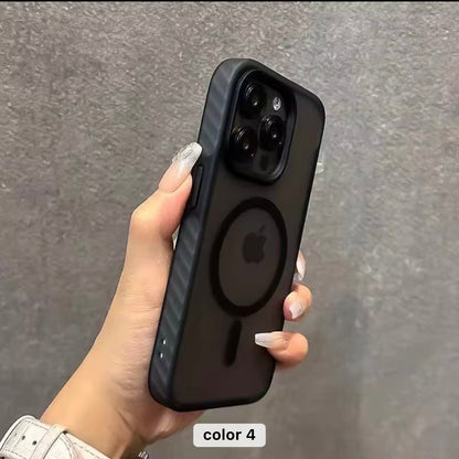 Tinted Matte Hard Magsafe Case with Color Border for iPhone