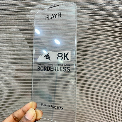 Flayer 8K Borderless Tempered Glass