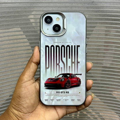 Glossy Car Print Protective iPhone 13 & 14 Case