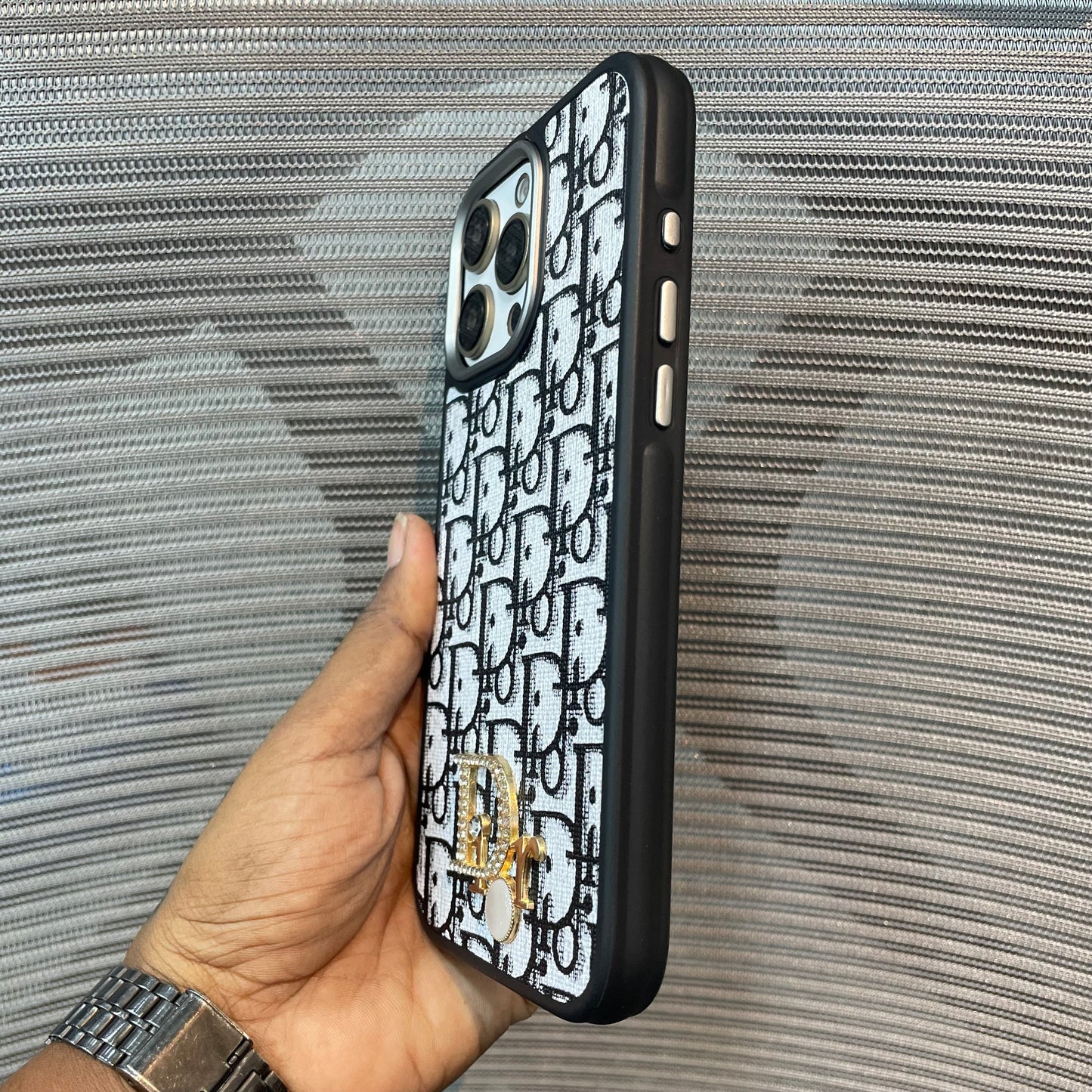 LogoLuxe Leather iPhone Case