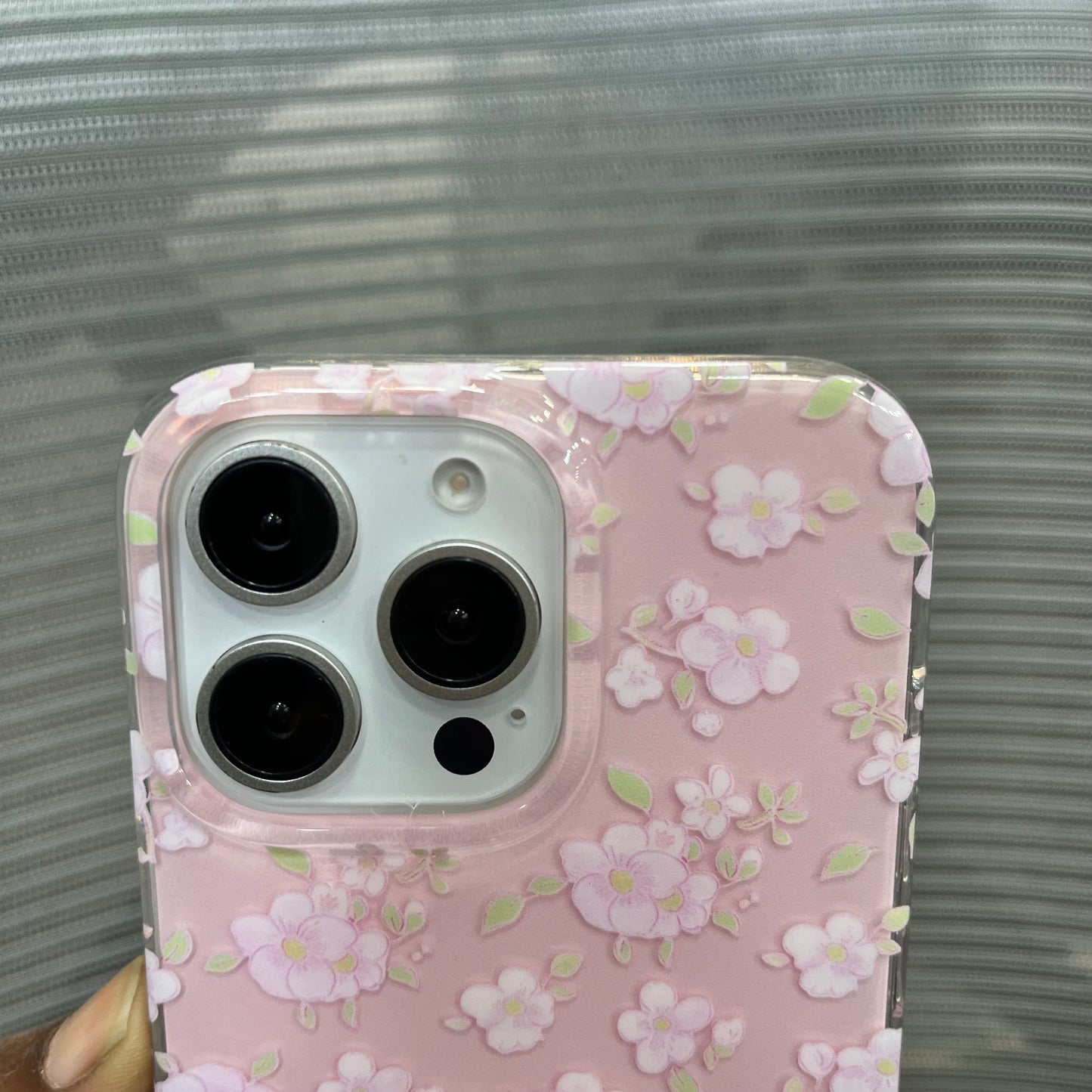 Floral Charm Clear iPhone 16 Pro Max Case