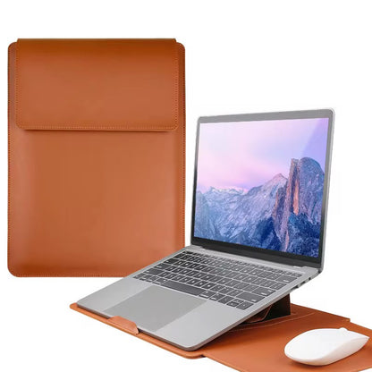 FlexiFold Multifunctional Leather Laptop Liner Bag