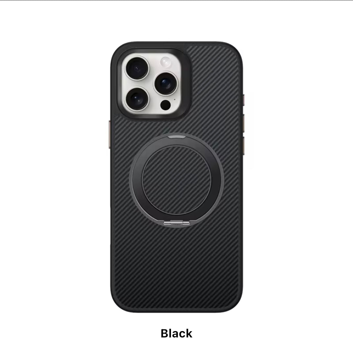Carbon Fiber MagSafe with Stand iPhone Case