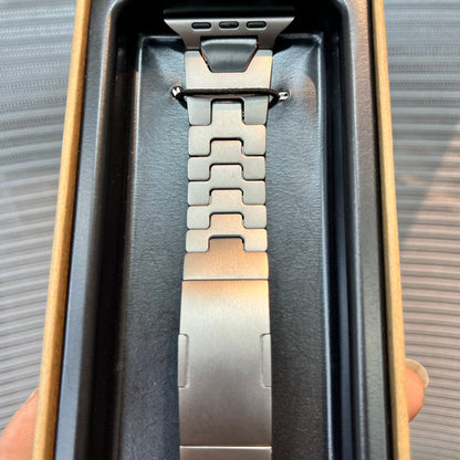 Premium Stainless Steel Press-Lock iWatch Strap