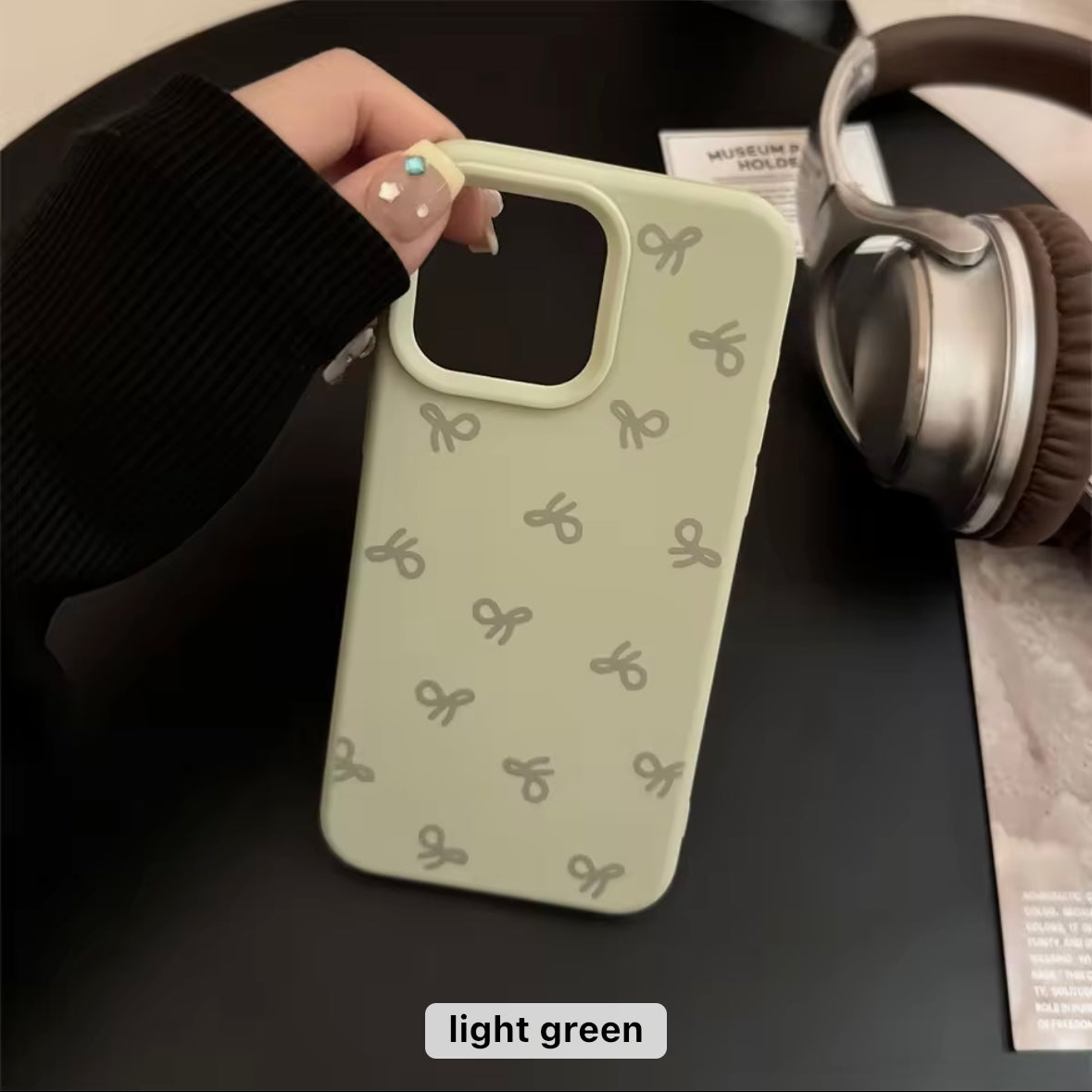 Aesthetic Pastel Bow iPhone Case
