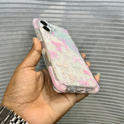 Glitter Bow Printed iPhone 17  Case