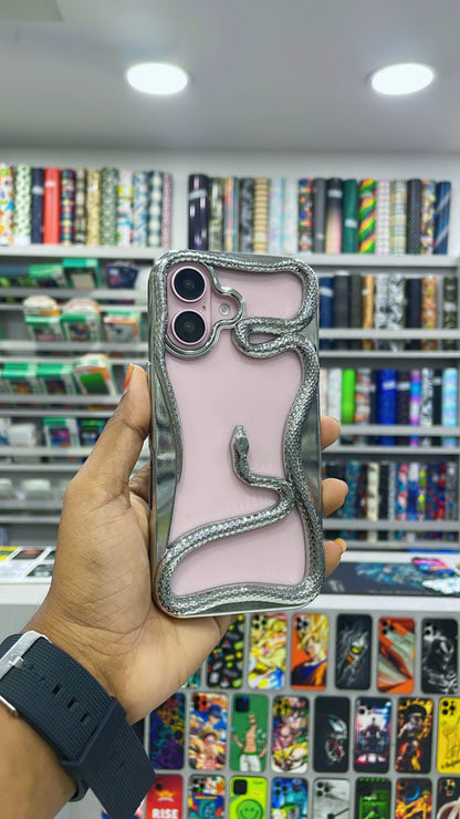 Fancy Snake Designer Soft Silicone Case for iPhone