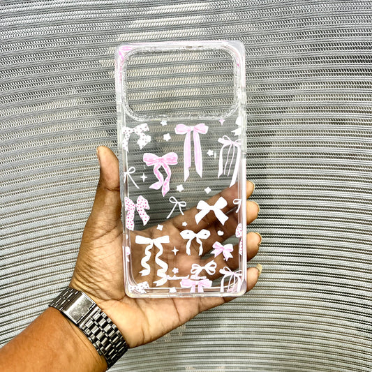 Glitter Bow Printed iPhone 17 Pro Max Case