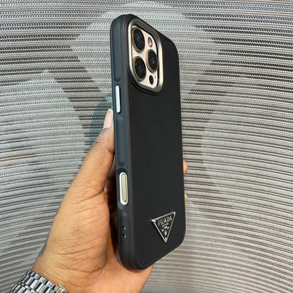 LogoLuxe Leather iPhone Case