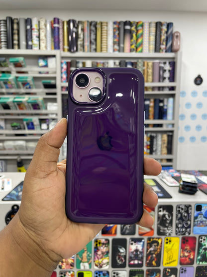 Glossy Silicone Case For iPhone