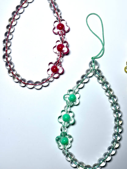 Aesthetic Flower Phone Charm Strap