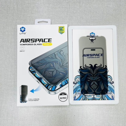 LITO Airspace Privacy Borderless Tempered Glass for iPhone 18 Series