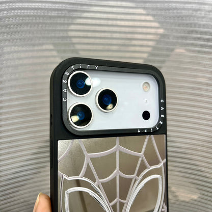 Web Eye Silver Mirror Print iPhone 17 Pro Case