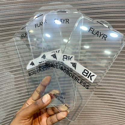 Flayer 8K Borderless Tempered Glass