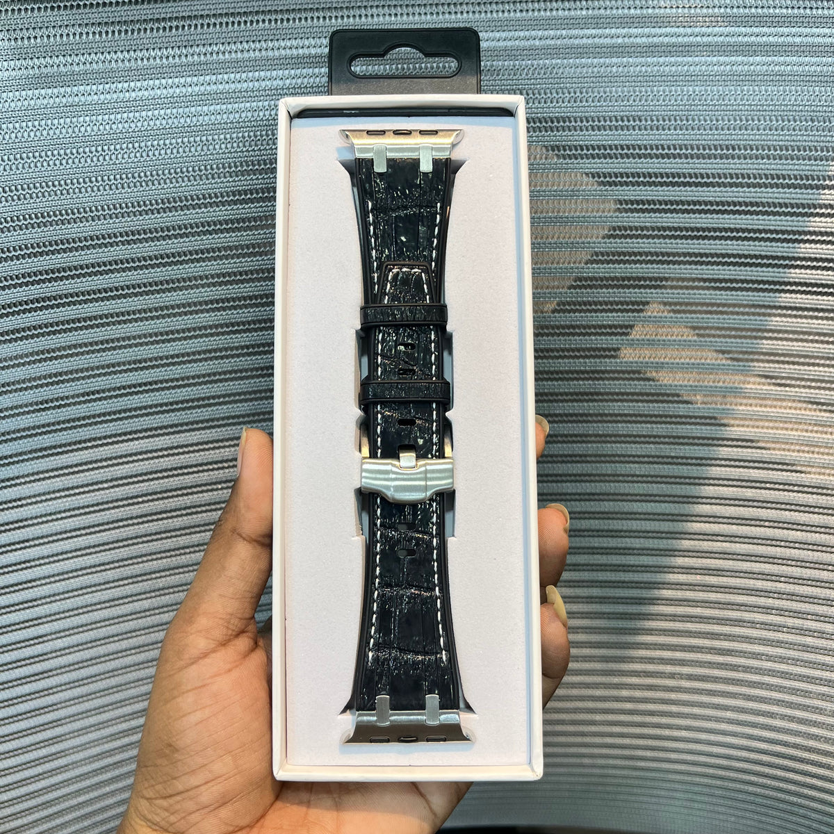 Premium Leather Stitch Apple iWatch Strap