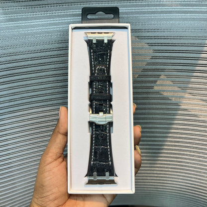 Premium Leather Stitch Apple iWatch Strap