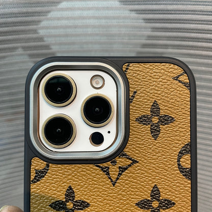 LogoLuxe Leather iPhone Case