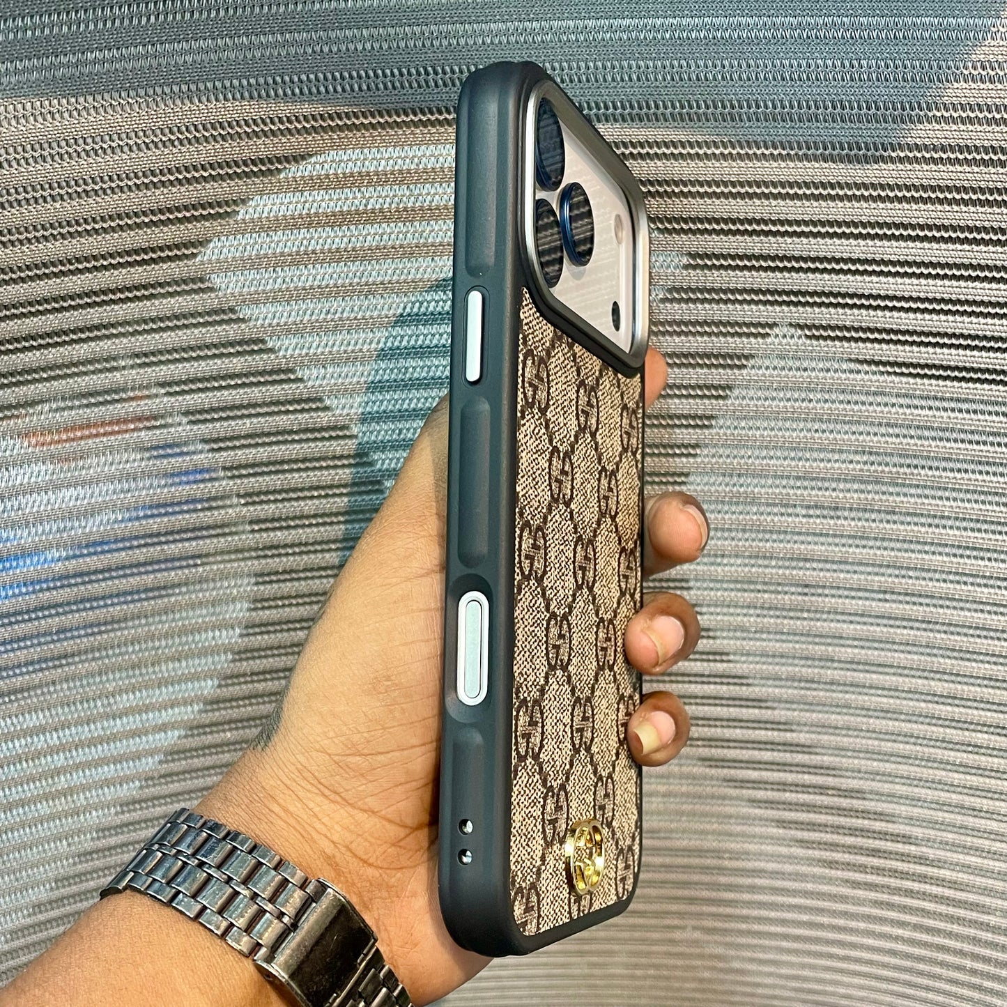 LogoLuxe Leather iPhone 17 Series Case