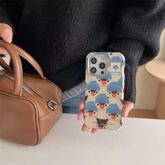 Printed Penguin Hard iPhone Case