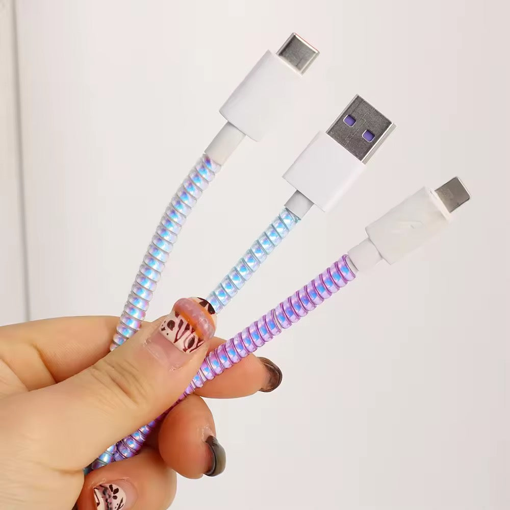 Spiral Full Size Cable Protector for Charging / Headphone / Audio Cable - Pack of 2 at 249