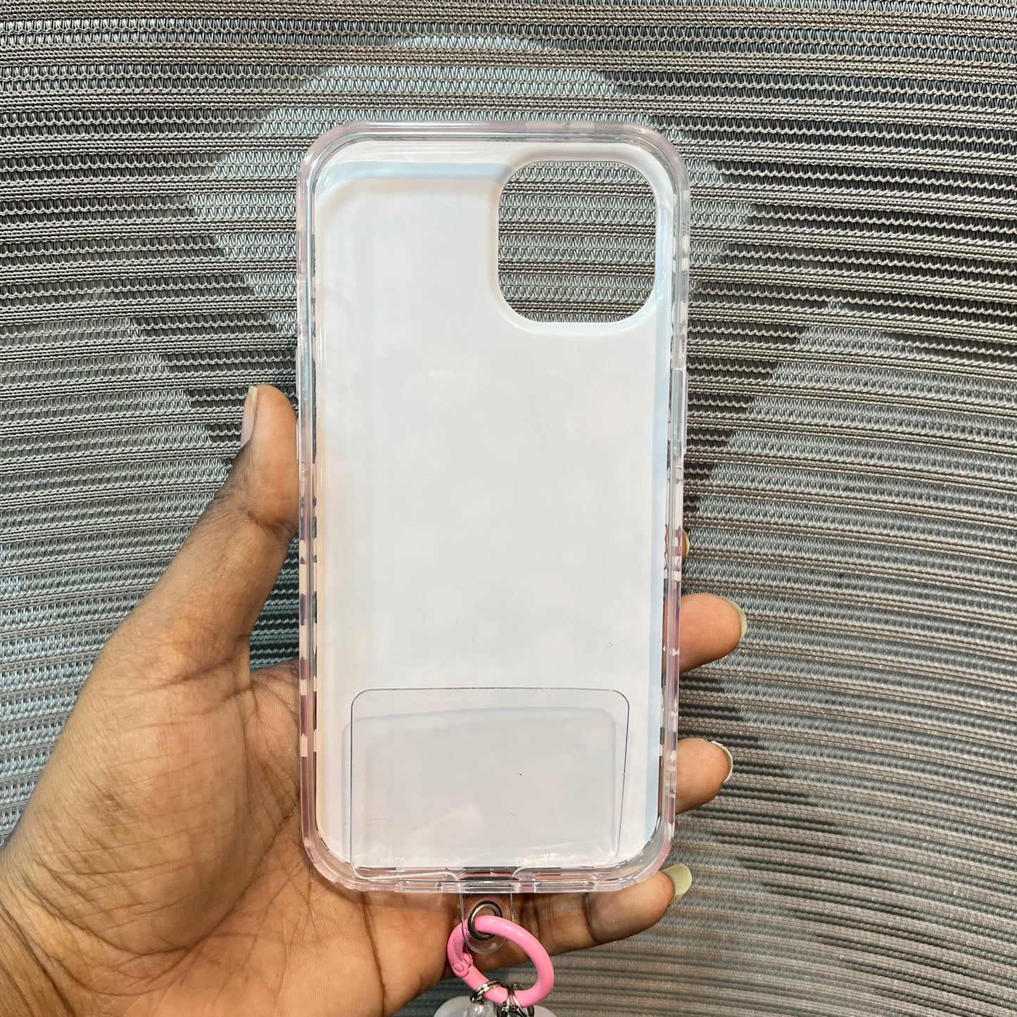 Floral Charm Clear iPhone 15 Case