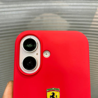RedPrancing Horse Silicone iPhone 16 Plus Case