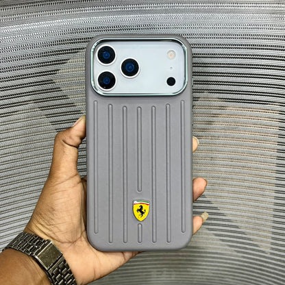 Leather Racing Logo iPhone 17 Series Case
