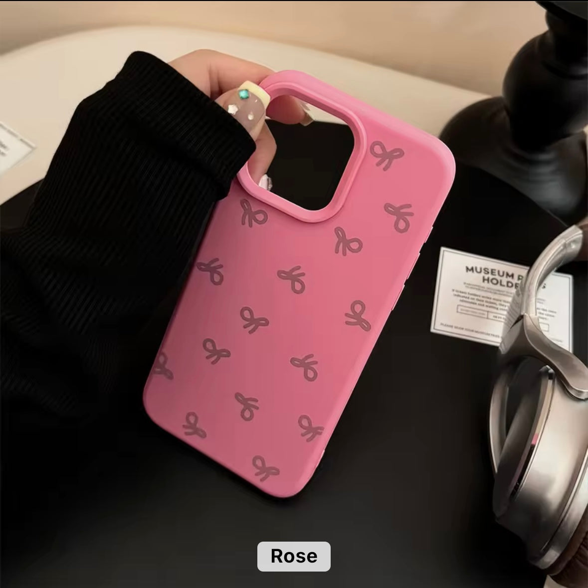 Aesthetic Pastel Bow iPhone Case