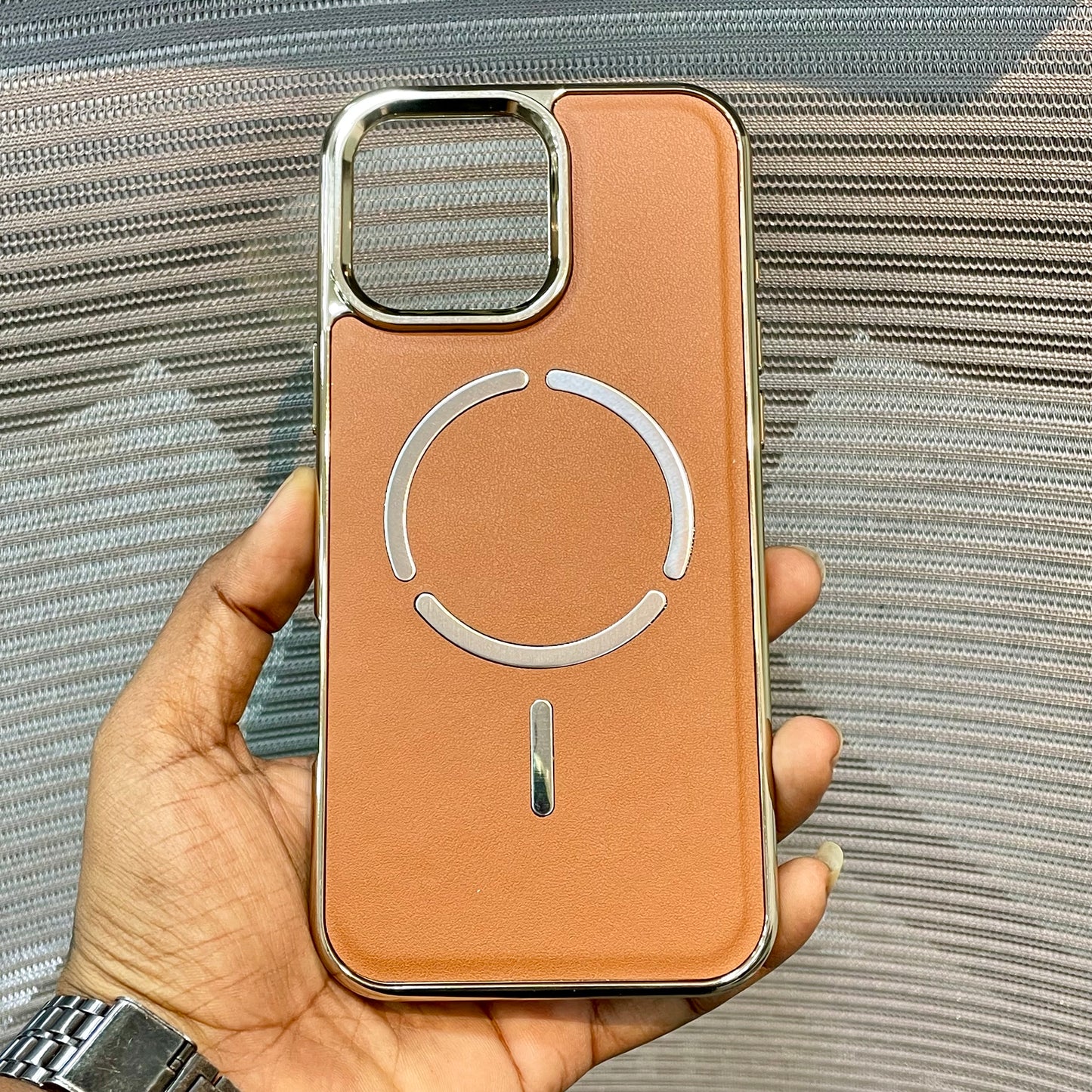 LeatherAura MagSafe Protective iPhone 16 Pro  Case