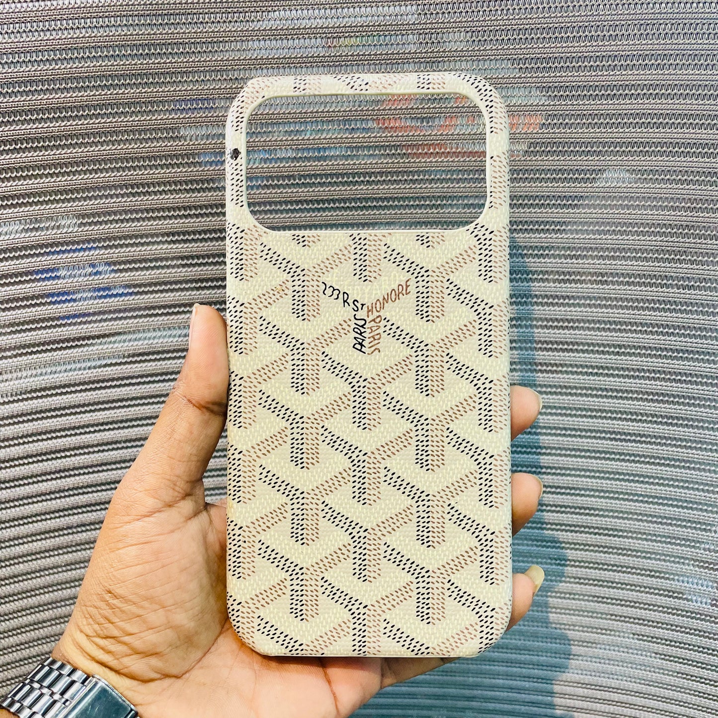 Luxe Printed Inner Fur iPhone 17 Pro Max Case
