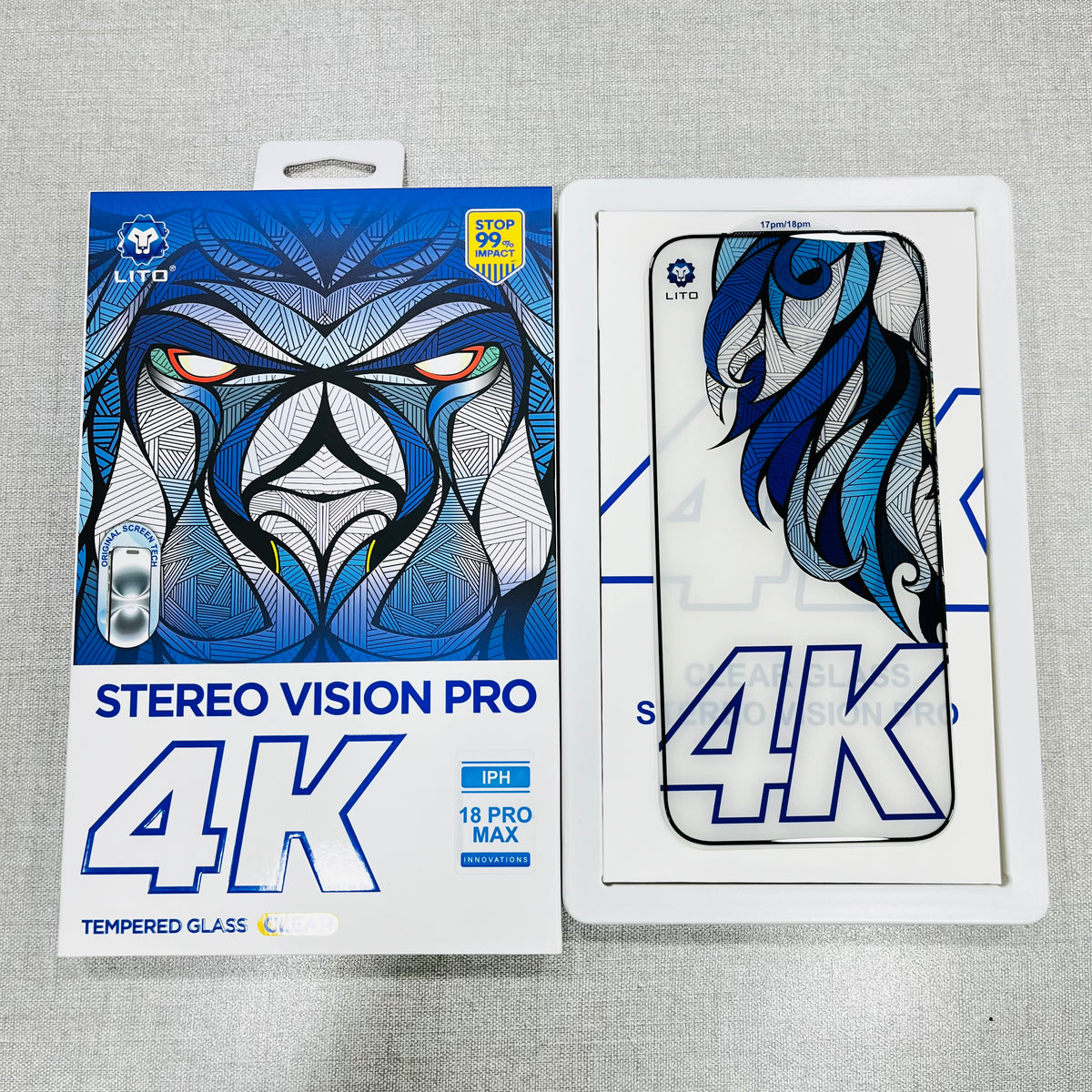 LITO 4K Clear Tempered Glass For iPhone 18 Series