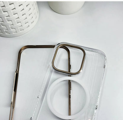 Transparent Metal Frame iPhone Case
