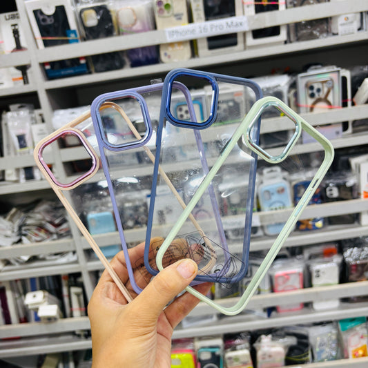 Transparent Color Border Case for iPhone 12 Pro Max