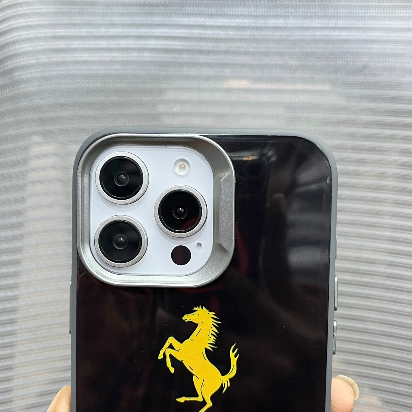 SpeedX Protective iPhone 16 Series Case -Ferrari black