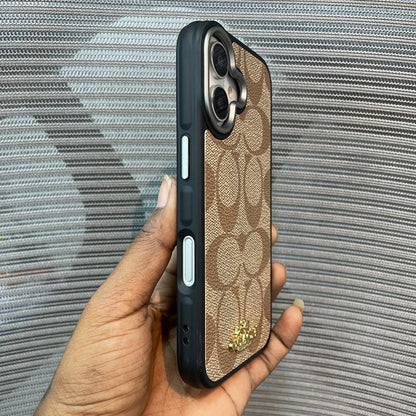 LogoLuxe Leather iPhone 17 Series Case