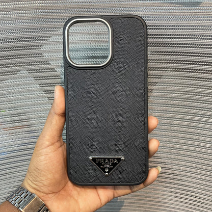 LogoLuxe Leather iPhone Case